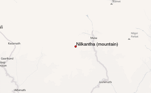 Nilkantha (mountain) Location Map