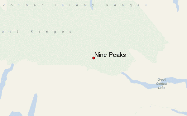 Nine Peaks Location Map