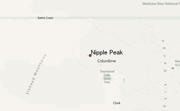 Nipple Peak Location Map