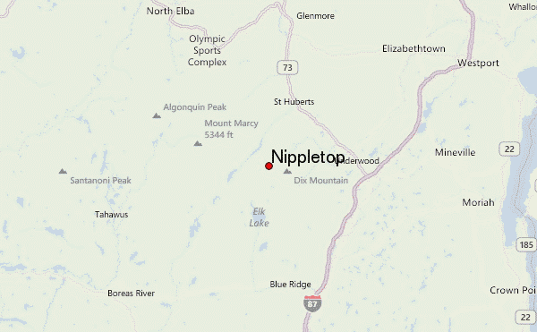 Nippletop Location Map