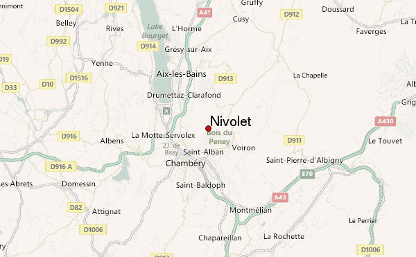 Nivolet Location Map