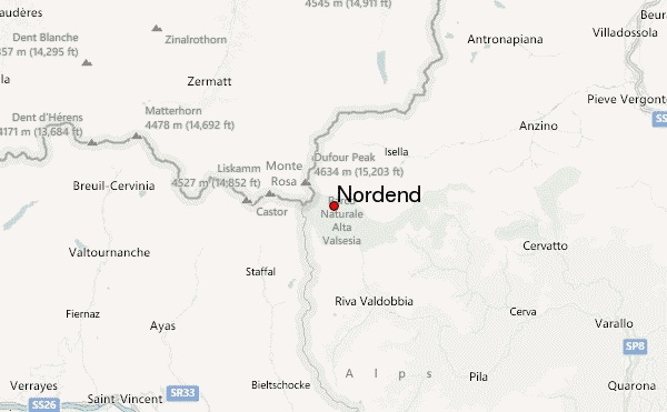 Nordend Location Map