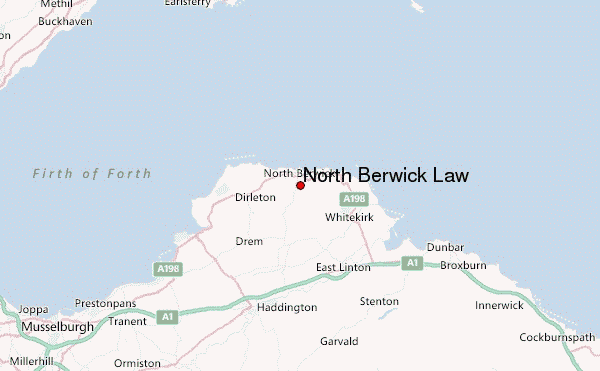 North Berwick Law Location Map
