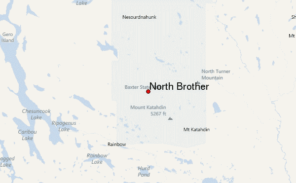 North Brother Location Map