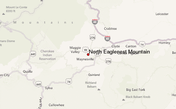 North Eaglenest Mountain Location Map