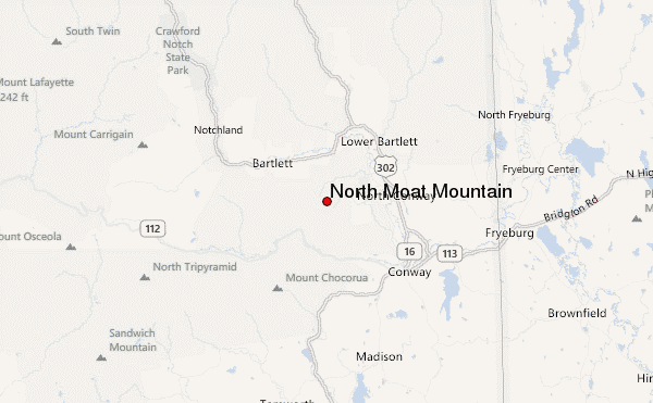 North Moat Mountain Location Map