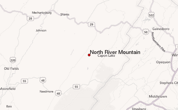 North River Mountain Location Map