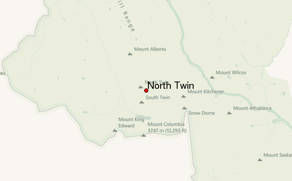 North Twin Location Map