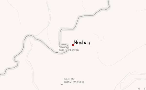 Noshaq Location Map