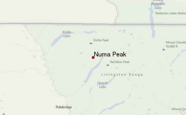 Numa Peak Location Map