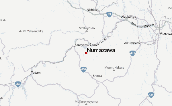 Numazawa Location Map