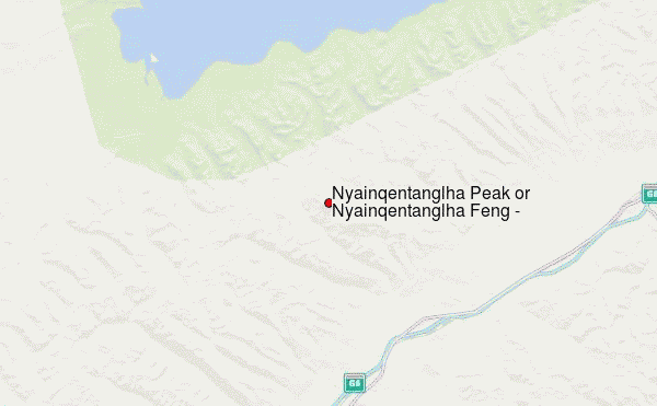 Nyainqêntanglha Peak or Nyainqêntanglha Feng (念青唐古拉峰) Location Map