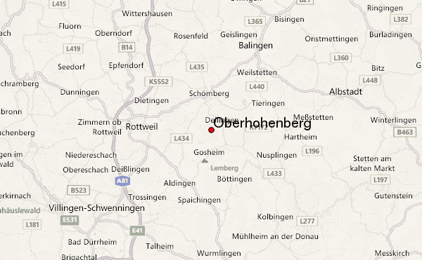 Oberhohenberg Location Map