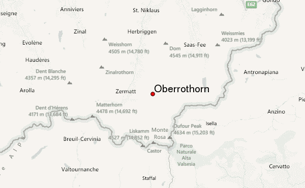 Oberrothorn Location Map