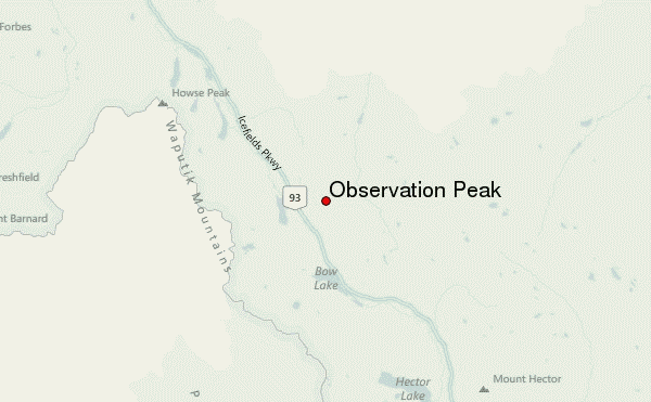 Observation Peak Location Map