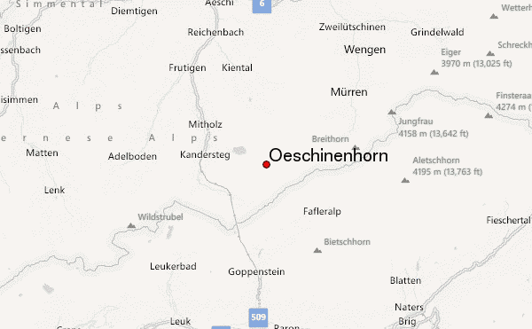 Oeschinenhorn Location Map