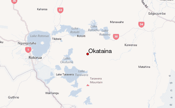 Okataina Location Map