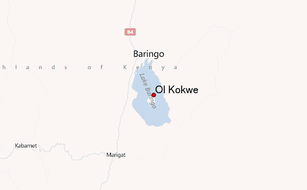 Ol Kokwe Location Map