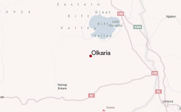 Olkaria Location Map