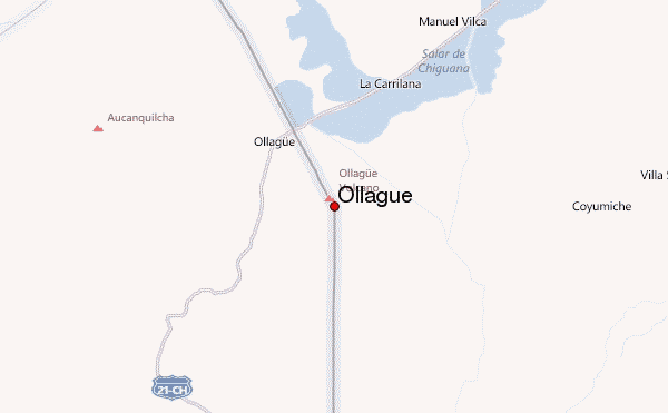 Ollague Location Map