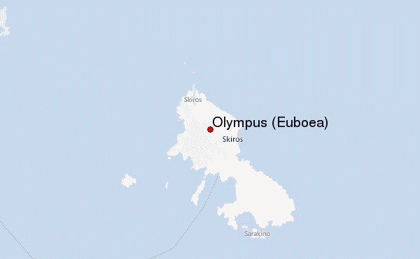 Olympus (Euboea) Location Map