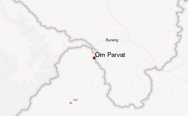 Om Parvat Location Map