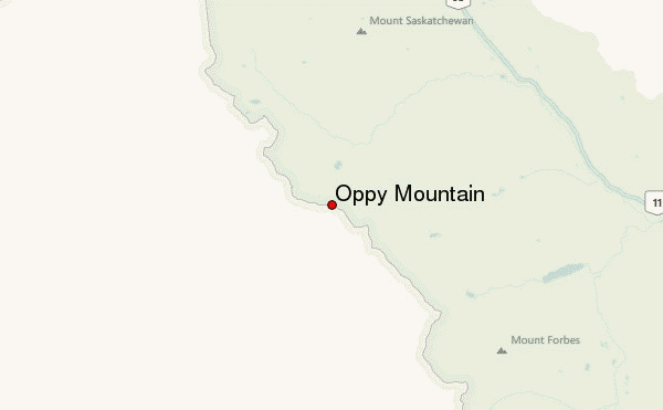 Oppy Mountain Location Map