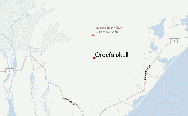 Öræfajökull Location Map