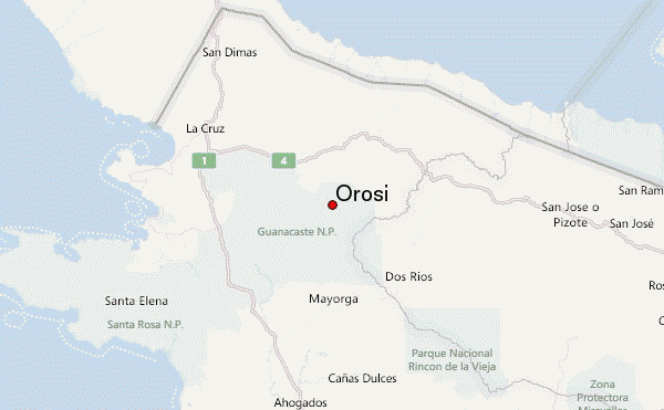 Orosi Location Map