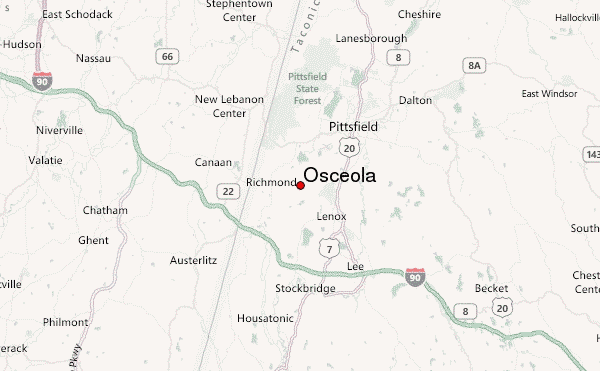 Osceola Location Map