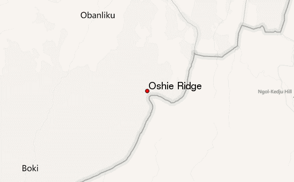 Oshie Ridge Location Map