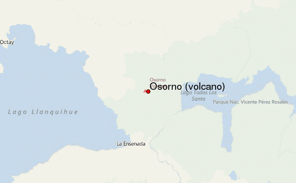 Osorno (volcano) Location Map