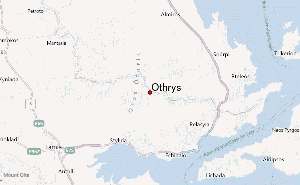 Othrys Location Map