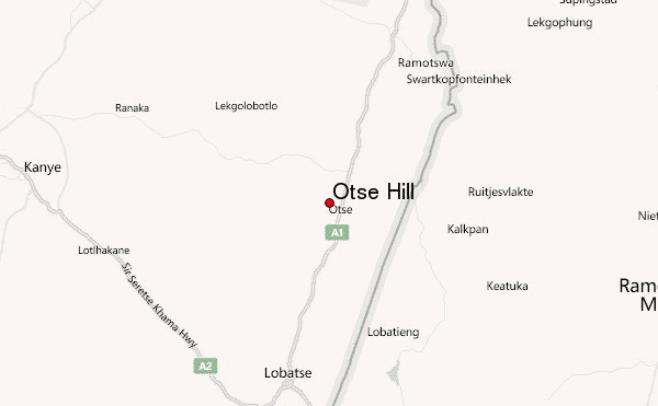 Otse Hill Location Map