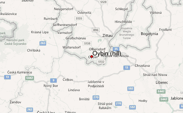 Oybin (hill) Location Map