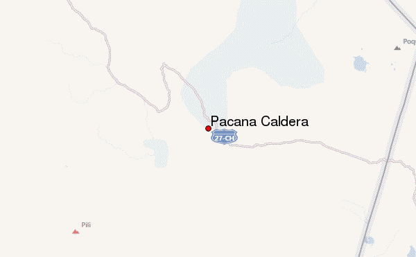 Pacana Caldera Location Map
