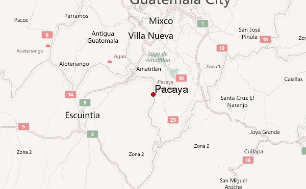 Pacaya Location Map