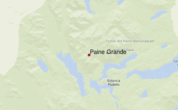 Paine Grande Location Map