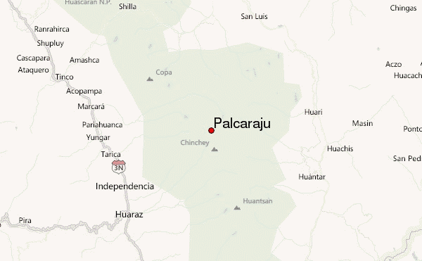 Palcaraju Location Map