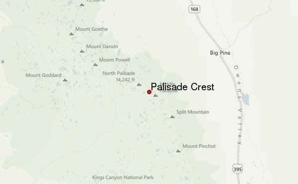 Palisade Crest Location Map