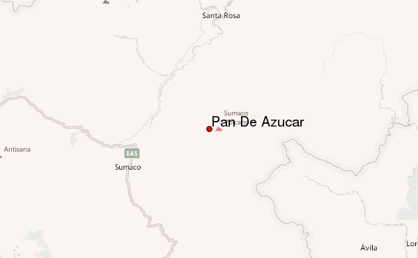 Pan De Azucar Location Map