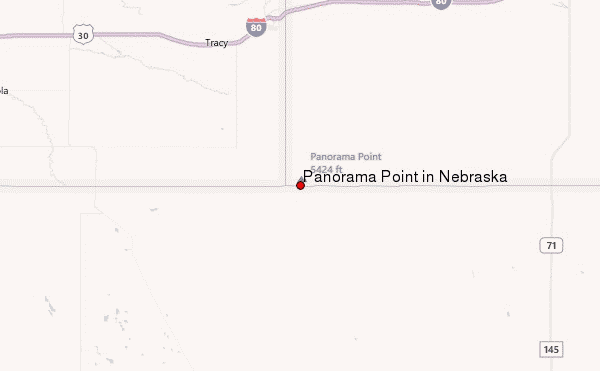 Panorama Point in Nebraska Location Map