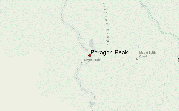 Paragon Peak Location Map
