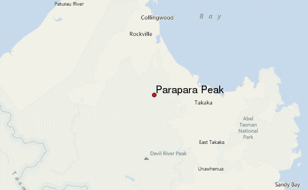 Parapara Peak Location Map