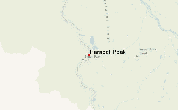 Parapet Peak Location Map