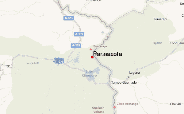 Parinacota Location Map