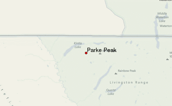 Parke Peak Location Map