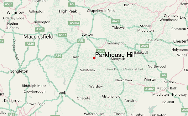 Parkhouse Hill Location Map