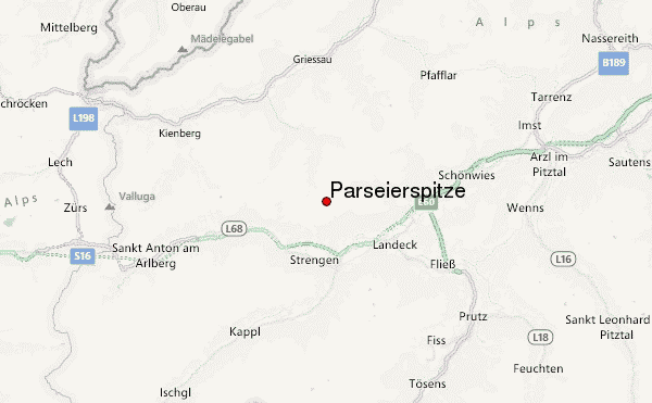 Parseierspitze Location Map