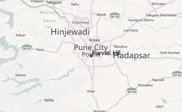 Parvati Hill Location Map